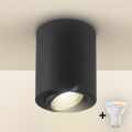 Brilagi - LED RGBW ściemnialna oprawa punktowa MIA 1xGU10/4,8W/230V 3000K 100x80 mm czarna + pilot zdalnego sterowania