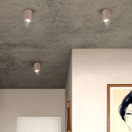 Brilagi - LED RGBW ściemnialna oprawa punktowa MIA 1xGU10/6W/230V 3000K 100x80 mm beżowa