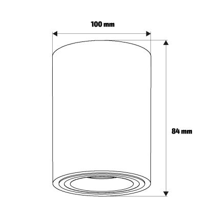 Brilagi - LED RGBW ściemnialna oprawa punktowa MIA 1xGU10/6W/230V 3000K 100x80 mm beżowa