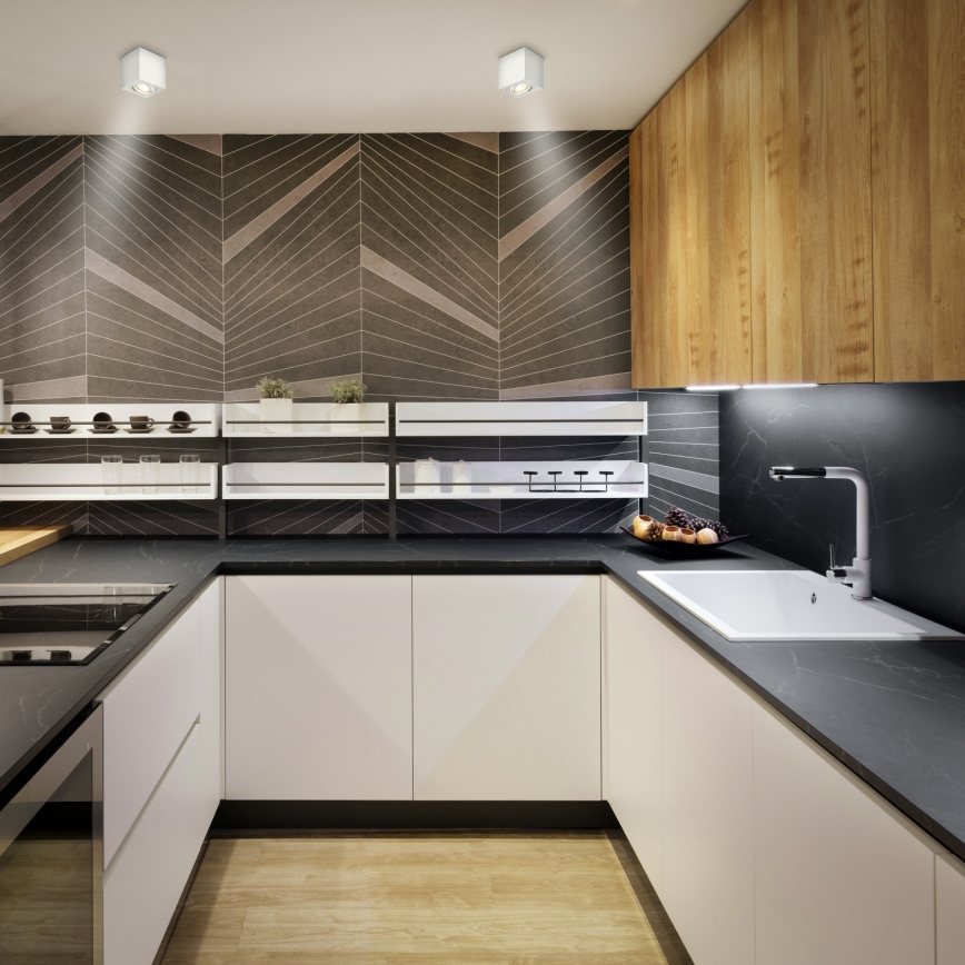 Brilagi - LED RGBW ściemnialna oprawa punktowa MIA 1xGU10/6W/230V 3000K 84x80 mm biała + pilot zdalnego sterowania