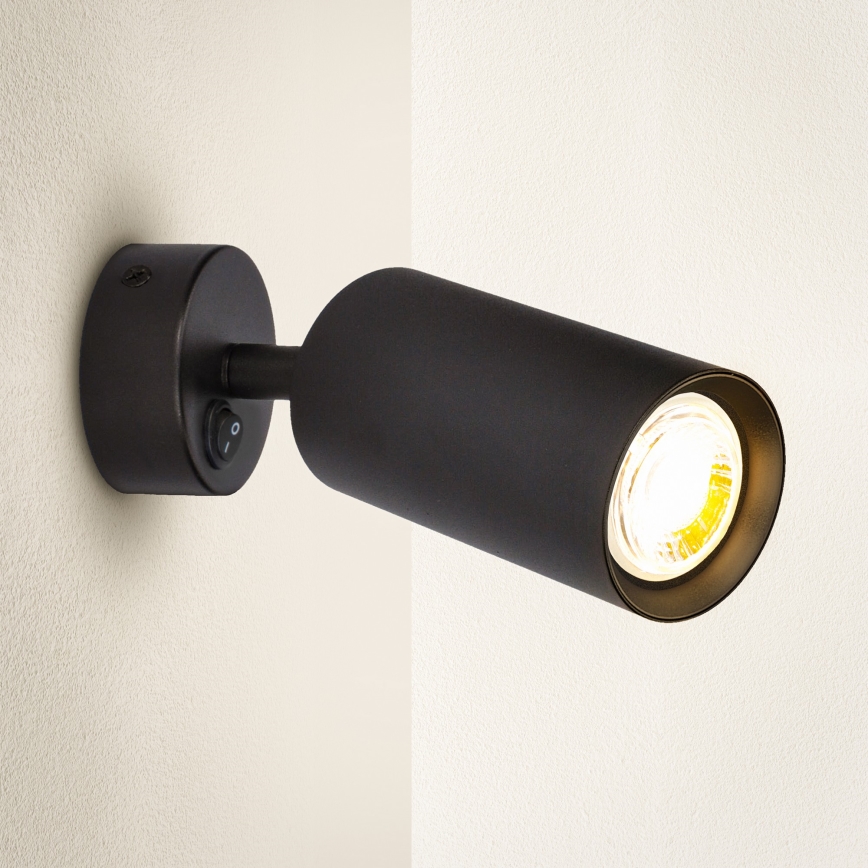 Brilagi - LED RGBW ściemnialna oprawa punktowa ścienna SELE 1xGU10/6,5W/230V 2700-6500K czarna