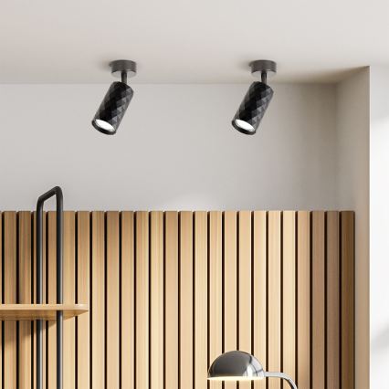 Brilagi - LED RGBW ściemnialna oprawa punktowa SELE DIAMANT 1xGU10/4,8W/230V 3000K czarna + pilot zdalnego sterowania