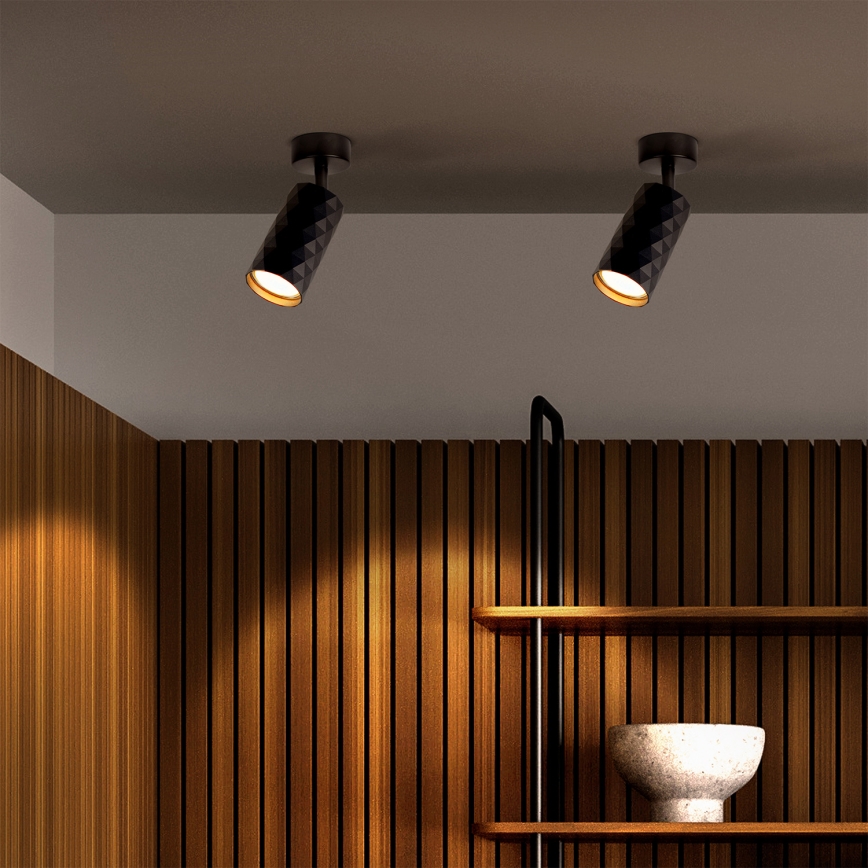 Brilagi - LED RGBW ściemnialna oprawa punktowa SELE DIAMANT 1xGU10/6,5W/230V 2700-6500K Wi-Fi czarna