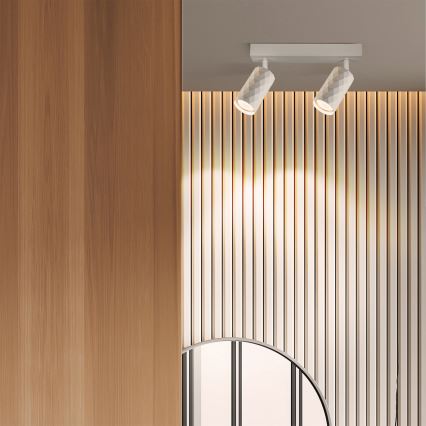 Brilagi - LED RGBW ściemnialna oprawa punktowa SELE DIAMANT 2xGU10/4,8W/230V 3000K biała + pilot zdalnego sterowania