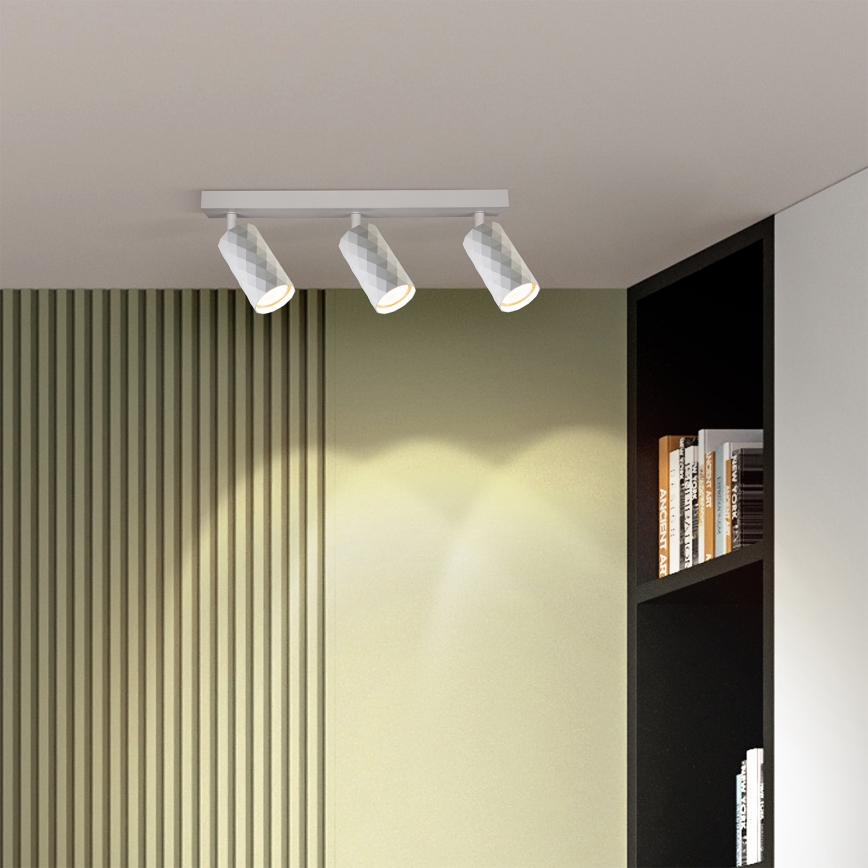 Brilagi - LED RGBW Ściemnialna oprawa punktowa SELE DIAMANT 3xGU10/4,8W/230V 3000K biała + pilot zdalnego sterowania