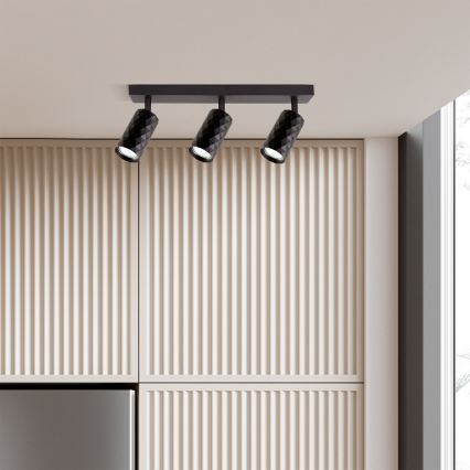 Brilagi - LED RGBW ściemnialna oprawa punktowa SELE DIAMANT 3xGU10/6W/230V 3000K Wi-Fi czarna