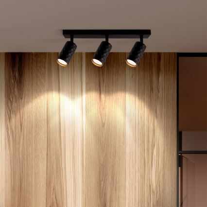 Brilagi - LED RGBW ściemnialna oprawa punktowa SELE DIAMANT 3xGU10/6W/230V 3000K Wi-Fi czarna