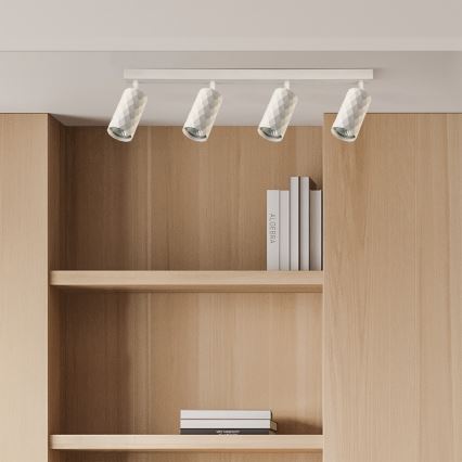 Brilagi - Oprawa punktowa LED RGBW ściemnialna SELE DIAMANT 4xGU10/6,5W/230V 2700-6500K Wi-Fi biała