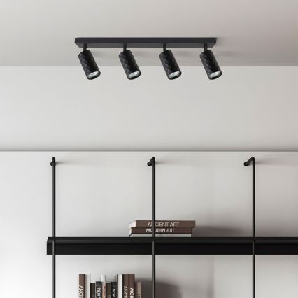 Brilagi - LED RGBW ściemnialna oprawa punktowa SELE DIAMANT 4xGU10/6,5W/230V 2700-6500K Wi-Fi czarna