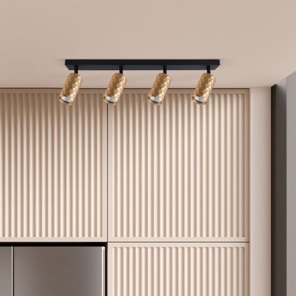 Brilagi - LED RGBW ściemnialna oprawa punktowa SELE DIAMANT 4xGU10/6,5W/230V 2700-6500K Wi-Fi złota