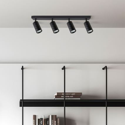 Brilagi - LED RGBW Ściemnialna oprawa punktowa SELE DIAMANT 4xGU10/6W/230V 3000K czarna + pilot zdalnego sterowania