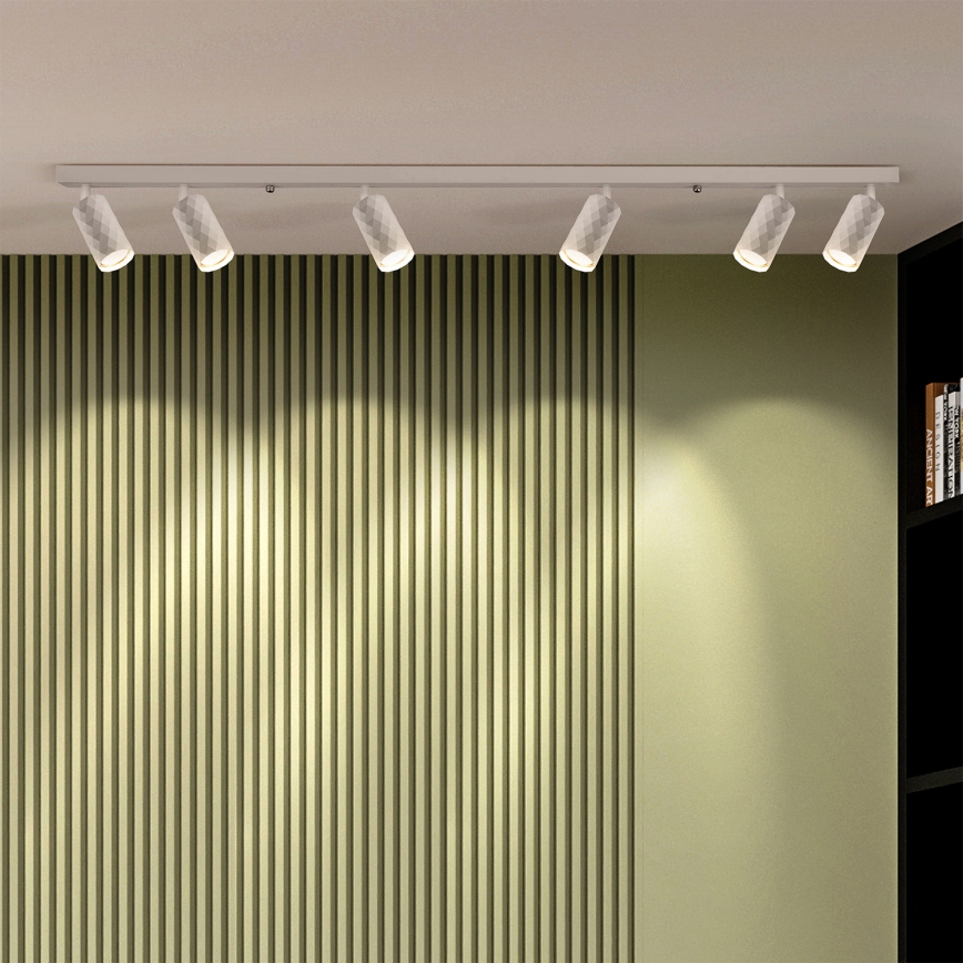 Brilagi - LED RGBW ściemnialna oprawa punktowa SELE DIAMANT 6xGU10/6,5W/230V 2700-6500K Wi-Fi biała