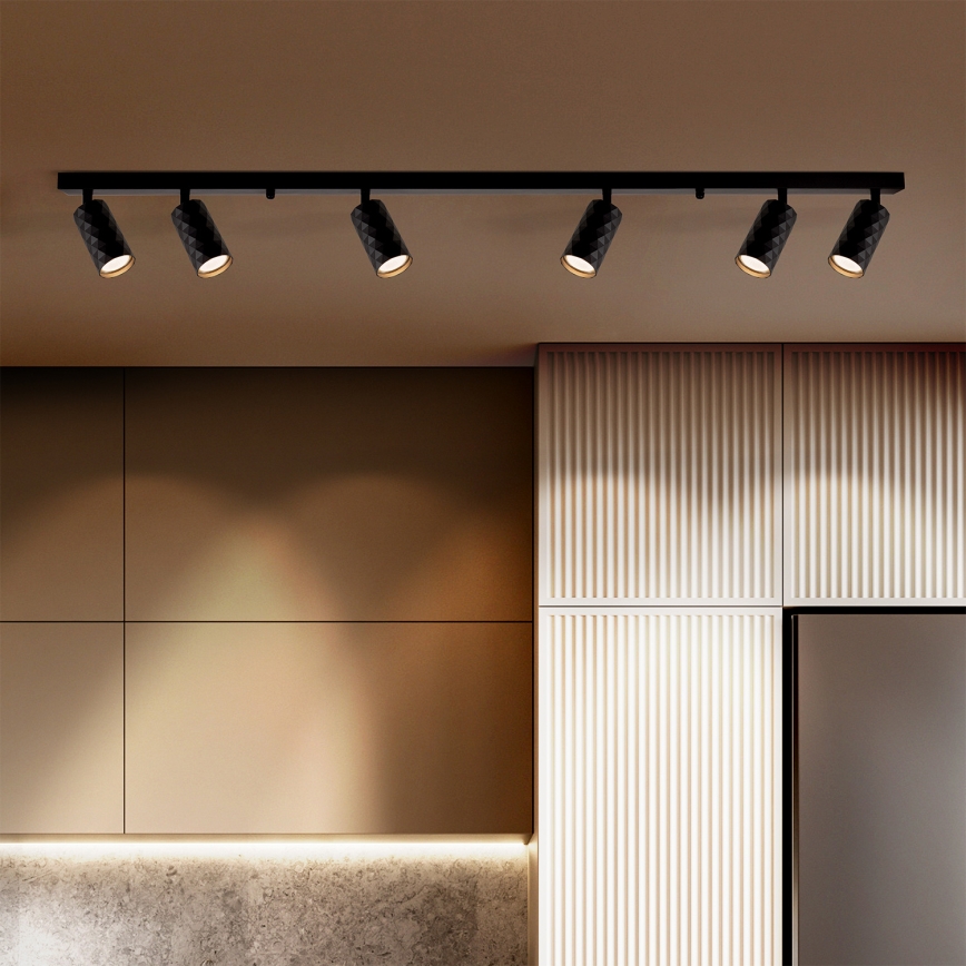 Brilagi - LED RGBW ściemnialna oprawa punktowa SELE DIAMANT 6xGU10/6,5W/230V 2700-6500K Wi-Fi czarna