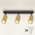 Brilagi - LED RGBW ściemnialna oprawa punktowa SELE GOLDEN 3xGU10/4,8W/230V 3000K czarna/złota + pilot zdalnego sterowania