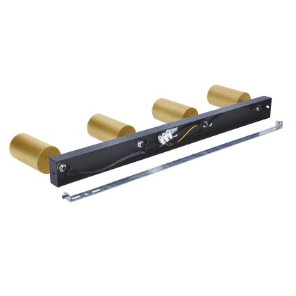 Brilagi - LED RGBW ściemnialna oprawa punktowa SELE GOLDEN 4xGU10/4,8W/230V 3000K czarna/złota + pilot zdalnego sterowania