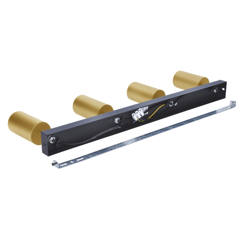 Brilagi - LED RGBW ściemnialna oprawa punktowa SELE GOLDEN 4xGU10/4,8W/230V 3000K czarna/złota + pilot zdalnego sterowania