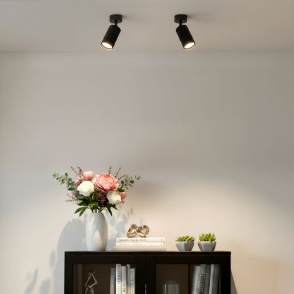 Brilagi - LED RGBW ściemnialna oprawa punktowa SELE MODERN 1xGU10/4,8W/230V 3000K czarna + zdalne sterowanie