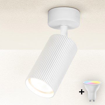Brilagi - LED RGBW ściemnialna oprawa punktowa SELE MODERN 1xGU10/6,5W/230V 2700–6500K Wi-Fi biały