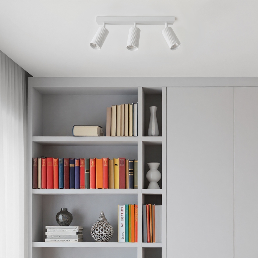 Brilagi - LED RGBW ściemnialna oprawa punktowa SELE MODERN 3xGU10/4,8W/230V 3000K biała + pilot zdalnego sterowania