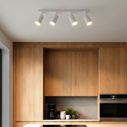 Brilagi - LED RGBW ściemnialna oprawa punktowa SELE MODERN 4xGU10/4,8W/230V 3000K biała + pilot zdalnego sterowania