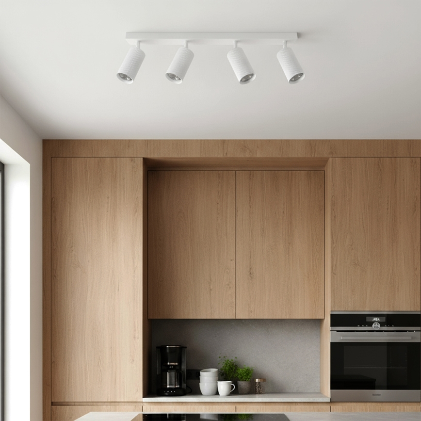 Brilagi - LED RGBW ściemnialna oprawa punktowa SELE MODERN 4xGU10/4,8W/230V 3000K biała + pilot zdalnego sterowania