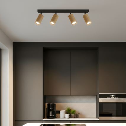 Brilagi - LED RGBW ściemnialna oprawa punktowa SELE MODERN 4xGU10/4,8W/230V 3000K złota + pilot zdalnego sterowania