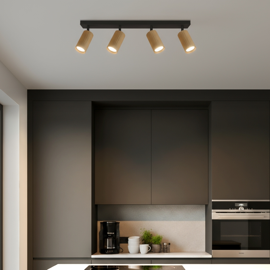 Brilagi - LED RGBW ściemnialna oprawa punktowa SELE MODERN 4xGU10/4,8W/230V 3000K złota + pilot zdalnego sterowania