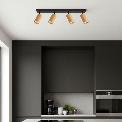 Brilagi - LED RGBW ściemnialna oprawa punktowa SELE MODERN 4xGU10/4,8W/230V 3000K złota + pilot zdalnego sterowania