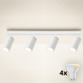 Brilagi - LED RGBW ściemnialna oprawa punktowa SELE MODERN 4xGU10/6,5W/230V 2700-6500K Wi-Fi biała