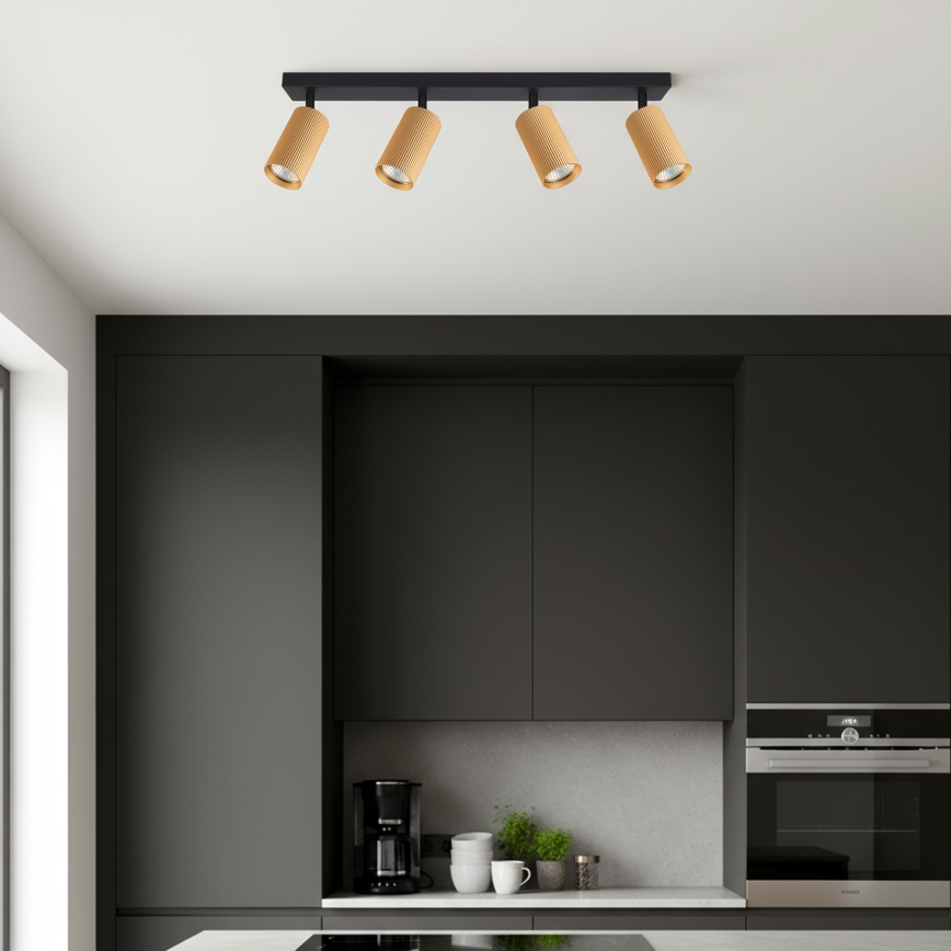 Brilagi - LED RGBW ściemnialna oprawa punktowa SELE MODERN 4xGU10/6W/230V 3000K złota + pilot zdalnego sterowania