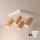 Brilagi - LED RGBW ściemnialna oprawa punktowa SELE SQUARE 4xGU10/6,5W/230V 2700-6500K biała/dekor dębu