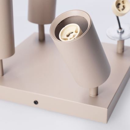 Brilagi - LED RGBW ściemnialna oprawa punktowa SELE SQUARE 4xGU10/6,5W/230V 2700-6500K beżowa