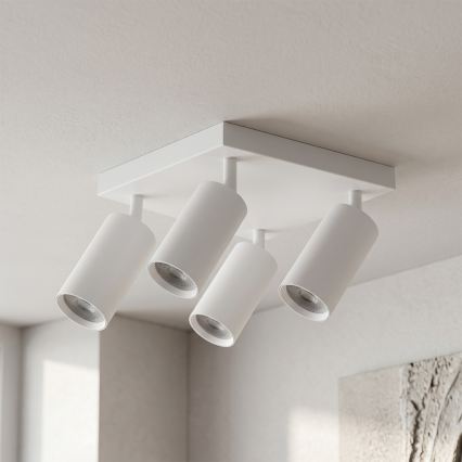 Brilagi - LED RGBW ściemnialny spot sufitowy SELE SQUARE 4xGU10/6,5W/230V 2700-6500K biały