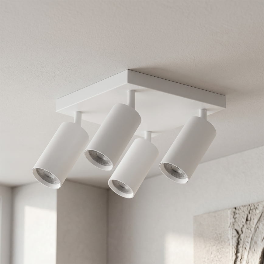 Brilagi - LED RGBW ściemnialny spot sufitowy SELE SQUARE 4xGU10/6,5W/230V 2700-6500K biały