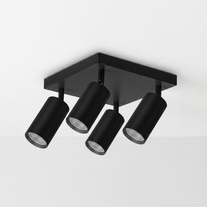 Brilagi - LED RGBW ściemnialna oprawa punktowa SELE SQUARE 4xGU10/6,5W/230V 2700-6500K czarna