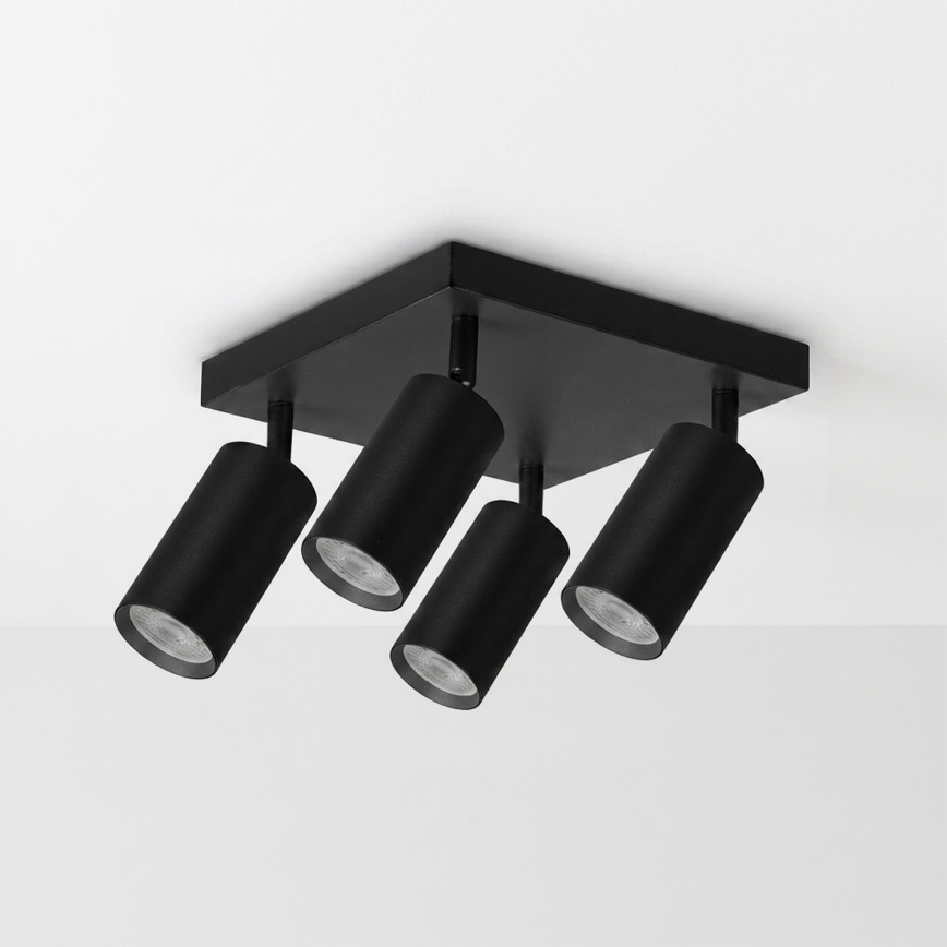 Brilagi - LED RGBW ściemnialna oprawa punktowa SELE SQUARE 4xGU10/6,5W/230V 2700-6500K czarna