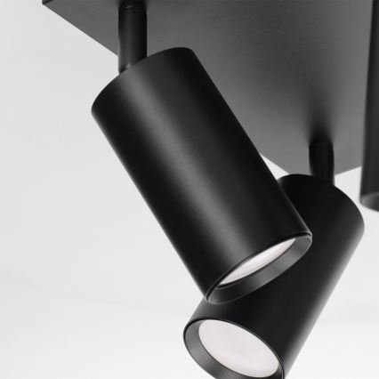 Brilagi - LED RGBW ściemnialna oprawa punktowa SELE SQUARE 4xGU10/6,5W/230V 2700-6500K czarna