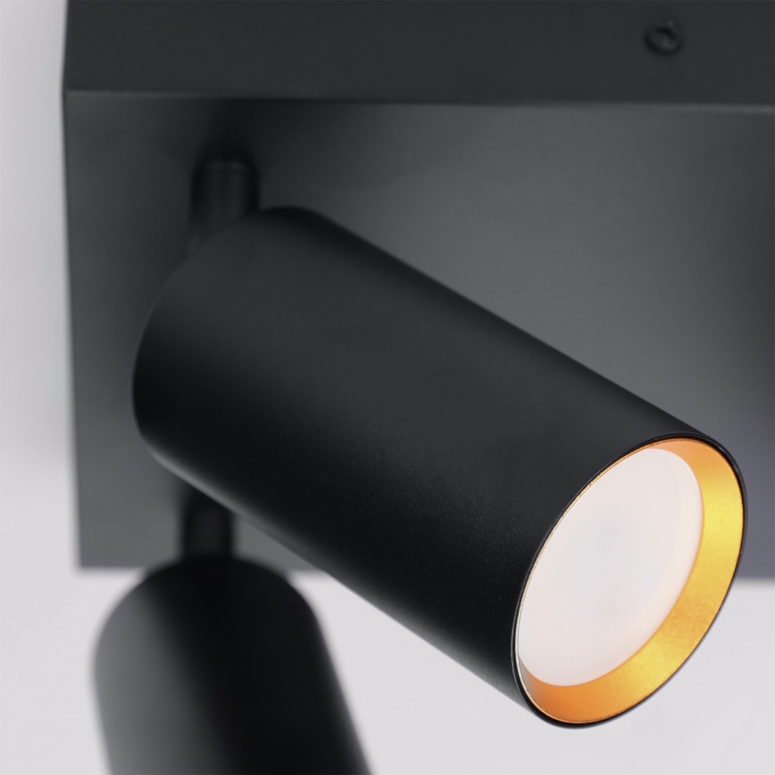 Brilagi - LED RGBW Ściemnialna oprawa punktowa SELE SQUARE 4xGU10/6,5W/230V 2700-6500K czarna/złota