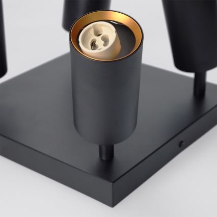 Brilagi - LED RGBW Ściemnialna oprawa punktowa SELE SQUARE 4xGU10/6,5W/230V 2700-6500K czarna/złota