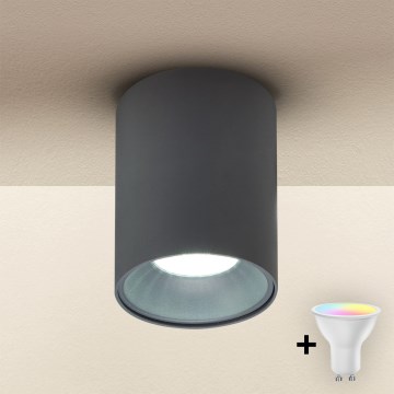 Brilagi - LED RGBW ściemnialna oprawa punktowa TRINE 1xGU10/30W/230V 3000K Wi-Fi antracyt