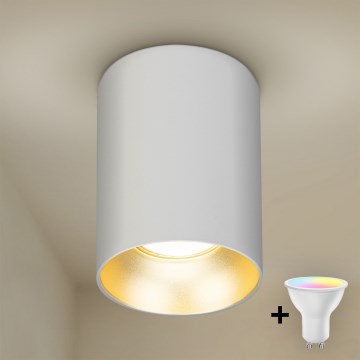 Brilagi - LED RGBW ściemnialna oprawa punktowa TRINE 1xGU10/30W/230V 3000K Wi-Fi biały/złoty