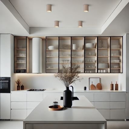 Brilagi - LED RGBW ściemnialna oprawa punktowa TRINE 1xGU10/6W/230V 3000K beżowy/złoty + pilot zdalnego sterowania