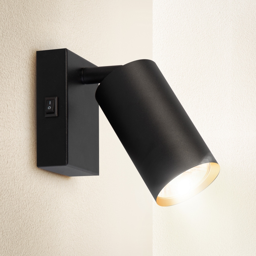 Brilagi - LED RGBW ściemnialna oprawa ścienna punktowa SELE 1xGU10/6,5W/230V 2700-6500K czarny/złoty