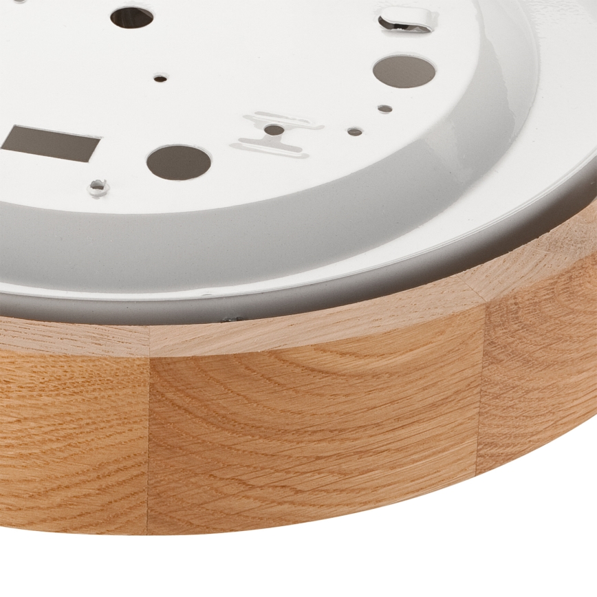 Brilagi - LED RGBW ściemnialna lampa sufitowa CARVALHO 1xE27/15W/230V 2700-6500K Wi-Fi dąb Ø 27,5 cm