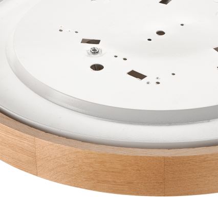 Brilagi - LED RGBW Ściemnialna oprawa sufitowa CARVALHO 3xE27/15W/230V 2700-6500K Wi-Fi dąb śr. 47,5 cm