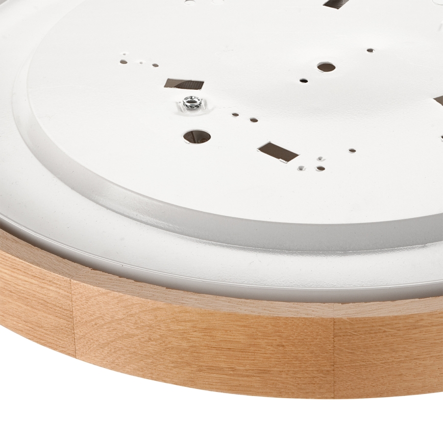Brilagi - LED RGBW Ściemnialna oprawa sufitowa CARVALHO 3xE27/9W/230V 2700-6500K Wi-Fi dąb śr. 47,5 cm