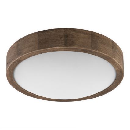BRILAGI - LED RGBW ściemnialna oprawa sufitowa CARVALHO SLIM 1xE27/12W/230V 2700-6500K dąb śr. 27 cm