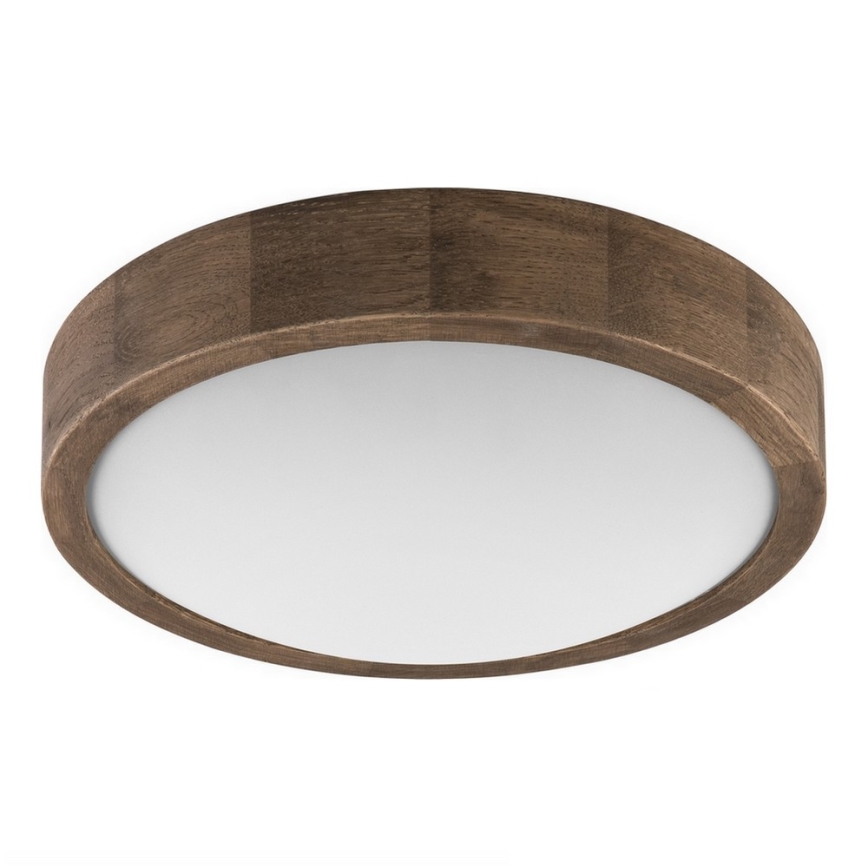 BRILAGI - LED RGBW ściemnialna oprawa sufitowa CARVALHO SLIM 1xE27/12W/230V 2700-6500K dąb śr. 27 cm
