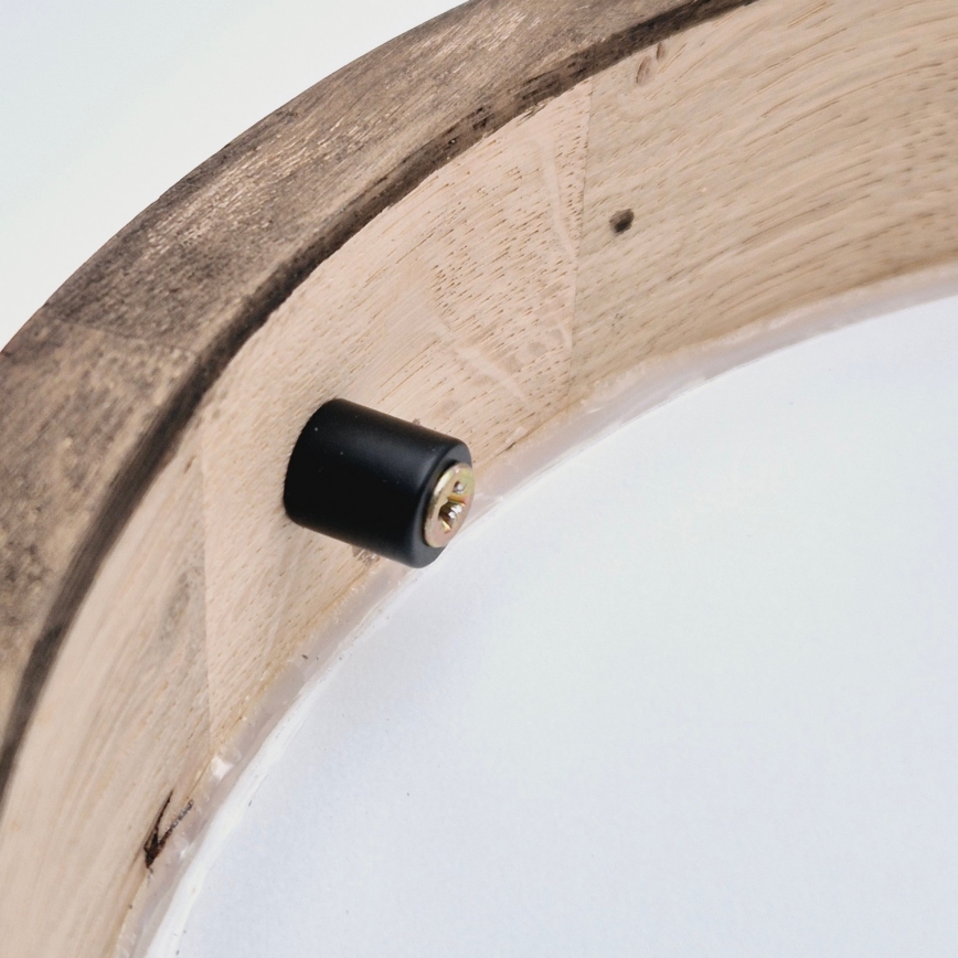 Brilagi - LED RGBW ściemnialna oprawa sufitowa CARVALHO SLIM 1xE27/15W/230V 2700-6500K Wi-Fi dąb śr. 27 cm