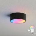 BRILAGI - LED RGBW ściemnialna oprawa sufitowa CLARE 1xE27/12W/230V 2700–6500K śr. 20 cm Wi‑Fi czarna